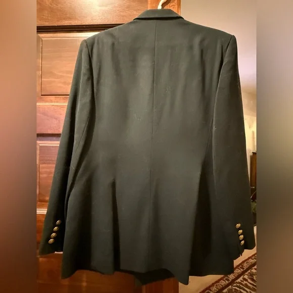 Ralph Lauren Black Double-Breasted Blazer with Gold Buttons - Picture 4 of 4